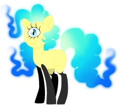 Size: 842x733 | Tagged: safe, artist:unoriginai, oc, oc only, cyclops, earth pony, pony, crossover, crossover ship offspring, gravity falls, male, mane of fire, offspring, parent:bill cipher, parent:pinkie pie, simple background, solo, transparent background, wat, xk-class end-of-the-world scenario