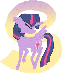 Size: 610x722 | Tagged: safe, artist:poisonyew, twilight sparkle, alicorn, pony, g4, chibi, eyes closed, female, simple background, solo, transparent background, twilight sparkle (alicorn)