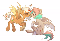 Size: 2775x1884 | Tagged: safe, artist:lunnita_pony, oc, oc only, pegasus, pony, heart