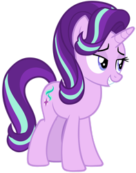 Size: 1280x1623 | Tagged: safe, artist:andoanimalia, starlight glimmer, pony, unicorn, every little thing she does, g4, female, flirting, lidded eyes, simple background, smiling, smug, solo, transparent background, vector