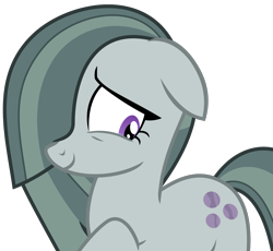 Size: 2100x1928 | Tagged: safe, artist:sketchmcreations, marble pie, earth pony, pony, g4, hearthbreakers, cute, female, floppy ears, hair over one eye, marblebetes, mare, nervous, raised hoof, simple background, smiling, solo, transparent background, vector