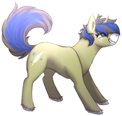 Size: 644x614 | Tagged: safe, artist:amiookamiwolf, oc, oc only, oc:fable tail, pony, unicorn, female, mare, simple background, solo, white background