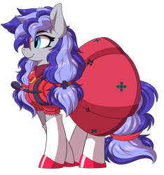 Size: 5859x6251 | Tagged: safe, alternate version, artist:ask-colorsound, oc, oc only, oc:cinnabyte, earth pony, pony, absurd resolution, adorkable, cinnabetes, clothes, cute, dork, dress, female, gaming headset, glasses, headphones, headset, mare, meganekko, pigtails, simple background, smiling, socks, solo, transparent background