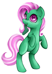 Size: 2053x2920 | Tagged: safe, artist:whimsicalmachines, minty, earth pony, pony, g3, g4, female, g3 to g4, generation leap, high res, rearing, simple background, solo, transparent background