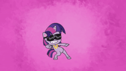 Size: 800x450 | Tagged: safe, screencap, twilight sparkle, alicorn, pony, g4.5, my little pony: pony life, sportacular spectacular musical musak-ular, animated, bipedal, butt shake, dancing, female, gif, jewelry, mare, necklace, out of context, pose, solo, spinning, sunglasses, twerking, twilight sparkle (alicorn), we shine brighter together, wings