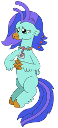 Size: 1464x3220 | Tagged: safe, artist:supahdonarudo, oc, oc only, oc:sea lilly, classical hippogriff, hippogriff, camera, fingers interlocked, jewelry, necklace, sad, simple background, sitting, transparent background