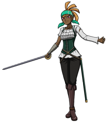 Size: 2632x2979 | Tagged: safe, artist:artemis-polara, shanty (tfh), oc, oc only, human, them's fightin' herds, equestria girls, g4, belt, boots, clothes, community related, corset, dark skin, equestria girls-ified, female, headband, high res, humanized, humanized oc, pants, scabbard, shoes, simple background, solo, sword, transparent background, weapon