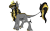 Size: 1920x1200 | Tagged: safe, artist:brainiac, derpibooru exclusive, oc, oc only, oc:knick knack, kirin, black and yellow, gold, kirin-ified, male, simple background, solo, species swap, stallion, transparent background