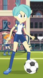 Size: 414x740 | Tagged: safe, screencap, tennis match, equestria girls, g4, my little pony equestria girls: better together, my little pony equestria girls: choose your own ending, sock it to me, cropped, soccer field, tomboy