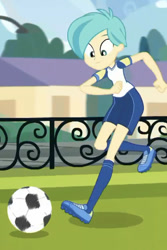 Size: 439x656 | Tagged: safe, screencap, tennis match, equestria girls, equestria girls series, g4, sock it to me, spoiler:eqg series (season 2), female, running, soccer field, soccer shoes, solo, tomboy