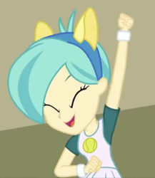 Size: 521x600 | Tagged: safe, screencap, tennis match, equestria girls, g4, cute, female, solo, wondercolt ears