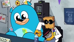 Size: 1920x1080 | Tagged: safe, screencap, g4, 5.0.5. (villainous), barely pony related, dr. flug, pony reference, pretty pretty pegasus, teen titans go, villainous