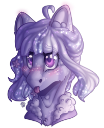 Size: 1629x2000 | Tagged: safe, artist:leawarriors, oc, oc only, pony, blushing, clothes, cute, ear blush, jacket, simple background, solo, tongue out, transparent background