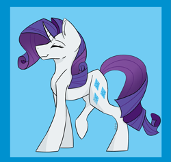 Size: 1473x1397 | Tagged: safe, artist:toptian, rarity, pony, unicorn, g4, abstract background, eyes closed, female, mare, raised hoof, solo