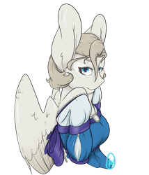 Size: 2265x2648 | Tagged: safe, artist:daniefox, oc, oc only, oc:dove, pegasus, anthro, clothes, dress, female, high res, simple background, solo, transparent background