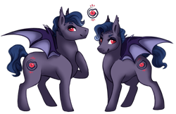 Size: 1013x655 | Tagged: safe, artist:amiookamiwolf, oc, oc only, oc:fallen ashes, bat pony, pony, male, simple background, solo, stallion, transparent background