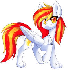 Size: 1280x1340 | Tagged: safe, artist:scarlet-spectrum, oc, oc only, oc:diamond sun, pegasus, pony, sphinx, commission, crystal, cute, eyelashes, female, jewelry, mare, necklace, patreon, paws, pegasus oc, simple background, slender, solo, thin, transparent background, wings
