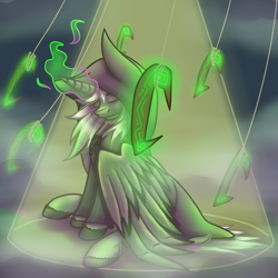 Size: 1500x1500 | Tagged: safe, artist:jane-ander, oc, oc only, alicorn, pony, cloak, clothes, magic, solo