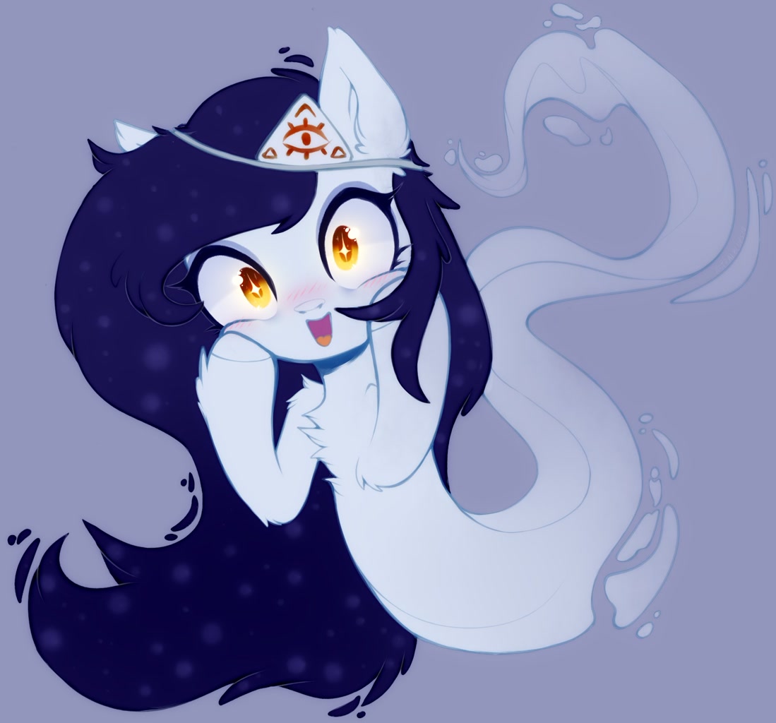 #2448378 - safe, artist:astralblues, oc, oc only, ghost, ghost pony ...