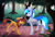 Size: 1202x828 | Tagged: safe, artist:scarlet-spectrum, oc, oc only, oc:hawker hurricane, oc:willow flint, kirin, pegasus, pony, commission, concave belly, forest, height difference, male, path, slender, stallion, thin, tree, wings