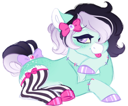Size: 1024x849 | Tagged: safe, artist:azure-art-wave, oc, oc only, oc:echo (tookiut), earth pony, pony, clothes, crossdressing, lying down, male, prone, simple background, socks, solo, stallion, transparent background