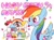 Size: 948x698 | Tagged: safe, artist:magi_karubi, rainbow dash, pegasus, pony, g4, birthday, blushing, cake, confetti, cute, dashabetes, eyelashes, eyes on the prize, feathered wings, female, food, happy birthday, mare, rainbow dash day, rainbow dash's birthday, simple background, solo, spread wings, tongue out, white background, wings