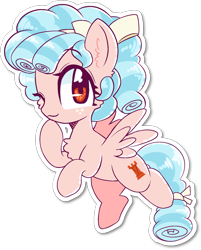 Size: 1144x1426 | Tagged: safe, alternate version, artist:blurry-kun, cozy glow, pegasus, pony, g4, bow, chest fluff, commission, cozybetes, cute, ear fluff, female, filly, flying, hair bow, looking at you, one eye closed, simple background, solo, tail bow, transparent background, wink, winking at you