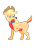 Size: 794x1123 | Tagged: safe, artist:static51302, applejack, dog, fanfic:magic show of friendship, equestria girls, g4, appledog, collar, cutie mark collar, dogified, fanfic art, female, open mouth, simple background, solo, species swap, transformation, transparent background, vector