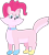 Size: 2237x2470 | Tagged: safe, artist:static51302, pinkie pie, cat, fanfic:magic show of friendship, g4, catified, collar, cutie mark collar, fanfic art, high res, pinkie cat, simple background, solo, species swap, transformation, transparent background, vector