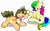 Size: 7600x4700 | Tagged: safe, artist:rainbowtashie, oc, oc:celebratory attire, oc:rainbow tashie, pony, unicorn, butt, clothes, commissioner:bigonionbean, extra thicc, female, flank, fusion, fusion:cheese sandwich, fusion:fancypants, male, mare, parent:cheese sandwich, parent:fancypants, plot, rainbow tashie, simple background, stallion, transparent background, writer:bigonionbean