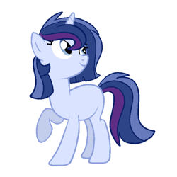 Size: 1000x1000 | Tagged: safe, artist:rubyg242, oc, oc only, pony, unicorn, female, mare, offspring, parent:flash sentry, parent:twilight sparkle, parents:flashlight, simple background, solo, white background