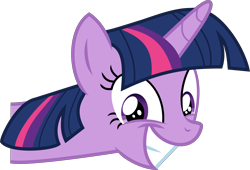 Size: 14540x9915 | Tagged: safe, artist:starcollider, twilight sparkle, alicorn, pony, a matter of principals, g4, big grin, bust, cute, female, grin, mare, show accurate, simple background, smiling, solo, transparent background, twiabetes, twilight sparkle (alicorn), vector