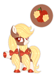 Size: 2388x3288 | Tagged: safe, artist:lilywolfpie, oc, oc only, oc:apple rose, earth pony, pony, female, high res, mare, offspring, parent:applejack, parent:trouble shoes, parents:troublejack, simple background, solo, transparent background