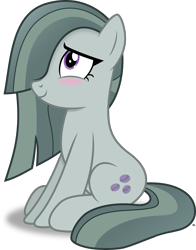 Size: 2453x3121 | Tagged: safe, artist:anime-equestria, marble pie, earth pony, pony, g4, blushing, cute, female, happy, high res, looking up, marblebetes, mare, simple background, sitting, smiling, solo, transparent background, vector
