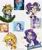 Size: 1747x2073 | Tagged: safe, artist:citi, screencap, applejack, rainbow dash, rarity, starlight glimmer, human, applebuck season, daring don't, g4, marks for effort, she's all yak, :i, ear piercing, eyebrow piercing, faic, freckles, humanized, i mean i see, piercing, scene interpretation, screencap reference