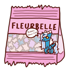 Size: 671x649 | Tagged: safe, artist:lilacowlet, oc, oc only, oc:fleurbelle, alicorn, pony, adorabelle, alicorn oc, bag, bow, candy, cute, female, food, hair bow, horn, mare, ocbetes, simple background, solo, speech bubble, transparent background, wings, yellow eyes