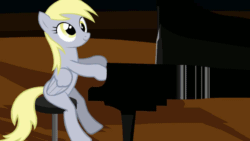 Size: 1280x720 | Tagged: safe, derpy hooves, pony, g4, 1000, animated, female, grand piano, missing cutie mark, musical instrument, piano, pinterest, playing instrument, rocking, solo