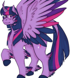 Size: 833x930 | Tagged: safe, artist:mlpandlpsprincess, twilight sparkle, alicorn, pony, g4, curved horn, female, horn, simple background, solo, transparent background, twilight sparkle (alicorn), unshorn fetlocks