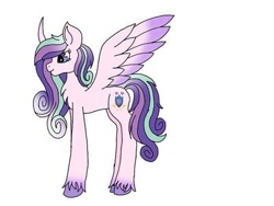 Size: 400x300 | Tagged: safe, artist:sugerthecat, princess cadance, shining armor, g4, fusion, simple background, white background