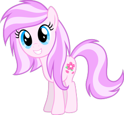 Size: 2130x1976 | Tagged: safe, artist:earth_pony_colds, oc, oc only, oc:cherry bloom, earth pony, pony, cute, female, happy, high res, mare, show accurate, simple background, smiling, solo, transparent background