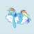 Size: 1792x1792 | Tagged: safe, artist:laya-21, rainbow dash, pegasus, pony, g4, cloud, cute, dashabetes, eyes closed, female, lying down, messy mane, on a cloud, prone, simple background, sleeping, sleeping on a cloud, sleepydash, solo