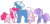 Size: 1280x625 | Tagged: safe, artist:handlz, pinkie pie, pokey pierce, oc, oc:funfetti, oc:marshmallow surprise, pegasus, pony, unicorn, g4, alternate hairstyle, colt, family, female, filly, male, missing cutie mark, offspring, parent:pinkie pie, parent:pokey pierce, parents:pokeypie, ship:pokeypie, shipping, simple background, straight, tongue out, transparent background