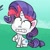 Size: 596x595 | Tagged: safe, screencap, rarity, pony, unicorn, bad thing no. 3, g4, g4.5, my little pony: pony life, bandana, cropped, female, mare