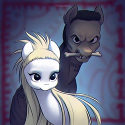 Size: 2126x2126 | Tagged: safe, artist:katputze, pony, bone, caricature, die antwoord, fanart, high res, ponified