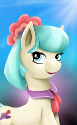 Size: 1080x1740 | Tagged: safe, artist:nanazdina, coco pommel, earth pony, pony, g4, ibispaint x, smiling, solo