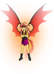 Size: 764x1038 | Tagged: safe, artist:crydius, sunset shimmer, equestria girls, g4, female, simple background, solo, sunset satan, transparent background