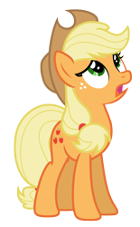 Size: 4197x6750 | Tagged: safe, artist:estories, applejack, earth pony, pony, g4, absurd resolution, female, hat, simple background, solo, transparent background, vector