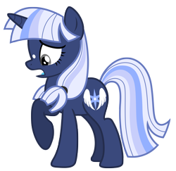 Size: 6610x6433 | Tagged: safe, artist:estories, oc, oc only, oc:silverlay, original species, pony, umbra pony, unicorn, g4, absurd resolution, female, mare, palindrome get, simple background, solo, transparent background, vector