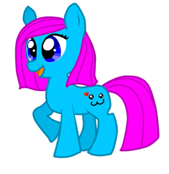 Size: 561x576 | Tagged: safe, artist:pokeloidpachiviray, oc, oc only, oc:angela, earth pony, pony, earth pony oc, simple background, solo, transparent background