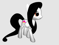 Size: 656x499 | Tagged: safe, artist:sachidashie, oc, oc only, oc:flower bliss, pegasus, pony, 3d, gray background, pegasus oc, simple background, solo, wings